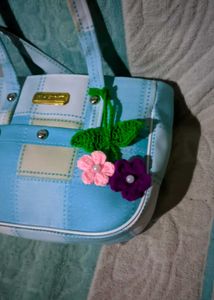 🌼 Handmade Crochet Flower Bag Charms 🌼