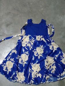Cute Blue Floral Dress