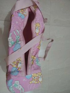 Cute Pink Teddy Bear &amp; Bunny Bag