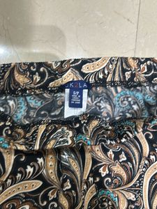 Coffee Brown Overall Printed Tights