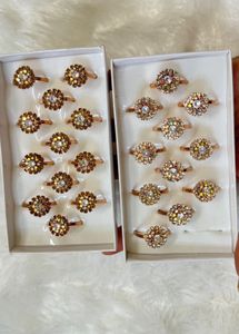 Unused Sparkling Flower Rings - Bulk Offer!