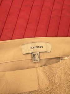 Trendy Fringe Off White Pants