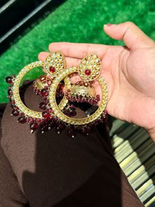 Elegant Jhumka Hoop Earrings
