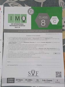 SOF International Mathematics Olympiad Class 8 C