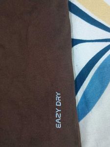 Brown and Black tshirt colourblocked