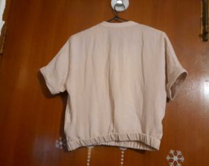 Beige Crop top