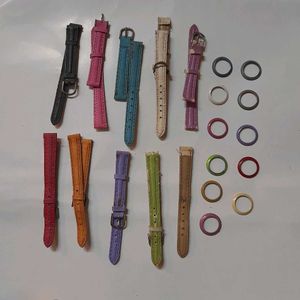 Assorted Watch Bands and Bezels
