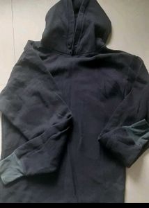 Fleece wool Black Hoodie
