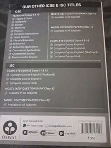 ICSE Computer Applications Class 10 Book