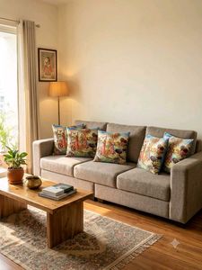 Vibrant Indian Village Scene Pillow CoversSet of 5