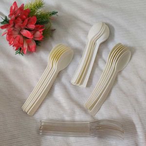 🆕 Disposable Spoons Set for party