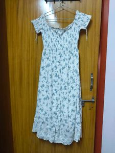 Floral Off Shoulder Midi Dress