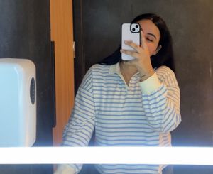 Striped polo t shirt