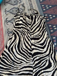 Zebra Print Mini Dress