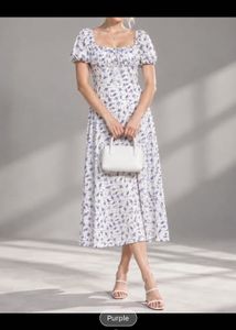 Light Blue Off-Shoulder Midi Dress