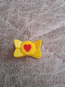 Cute Yellow Heart Hair and Dress Clip