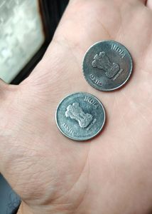 2 Rupee Rain Drop Coin