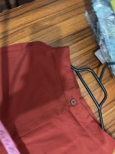 Rust Wide Leg high waist Trousers