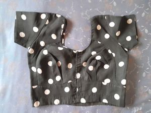 Stylish Polka Dot Blouse