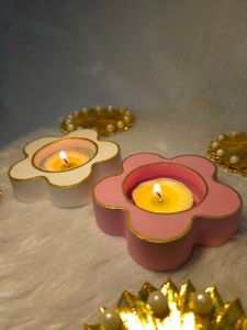 Flower Shaped Candle Holders