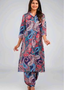 Vibrant Paisley Print Kurta
