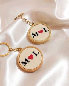 Hand Embroidered Keychains