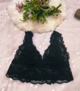 H&amp;M Elegant Black Lace Bralette