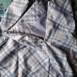 Blue Plaid Mini Skirt
