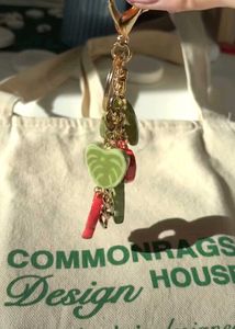Cute Fruit &amp; Flower Charm Keychain