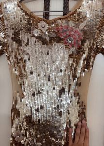 Sequin Embellished Maxi Party Dress