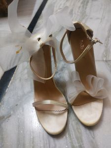 Off White Mismatch Sexy Heels Sandals 38 Size