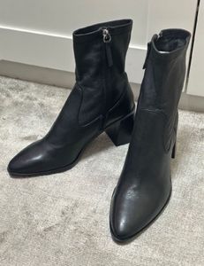 Zara leather ankle boots