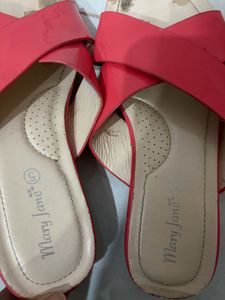 Stylish Coral Flat Sandals