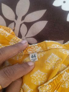 Stylish Yellow Kurta Set with White Pants