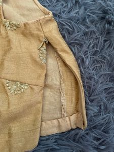 Golden Lehenga/saree Blouse