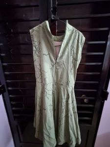 Olive green dress with jacket