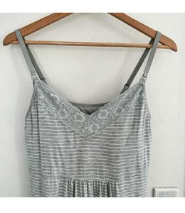 GAP Maternity Grey &amp; White Striped Dress
