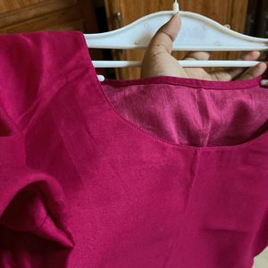 Solid Magenta Kurta