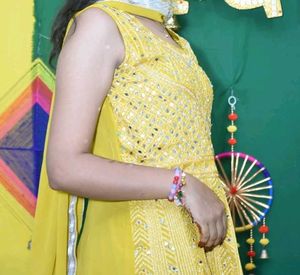 Yellow Embroidered 3 piece Set