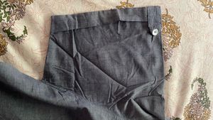 Greyish Blue Shirt Dress with Belt