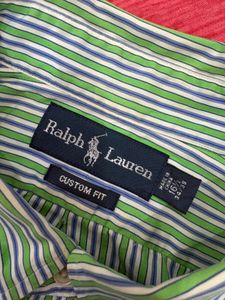 Authentic Ralph Lauren Striped Button-Down Shirt