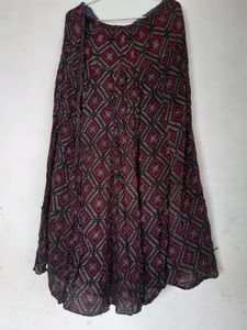 Skirt With Metching Stretch Top Looking Designer
