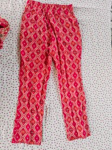 Stylish Pink Ethnic co cord set