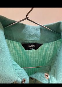 SALE 2 Trendy Tops - Teal Polo &amp; Swirl Print Tee