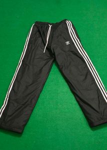 Fleeced Adidas Black Track Pant for men