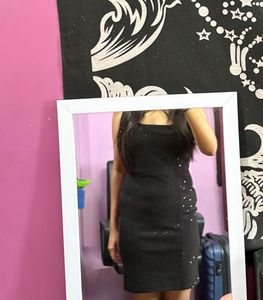 Sparkly Black Mini Dress