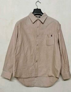Men's Casual Button-Down Crop Shirt