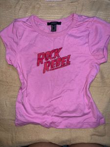 Pink Rock Rebel Graphic Tee