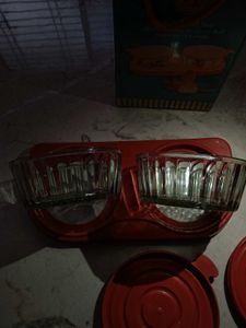 Beautiful Glass bowls (like tiffin) set.
