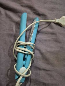 Compact Blue Hair Straightener